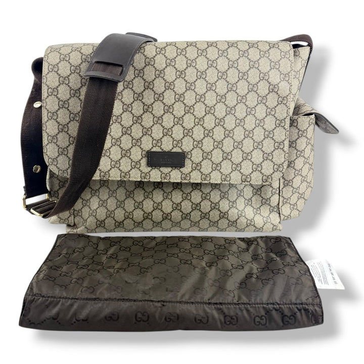 Gucci GG Canvas Beige Large Changing Bag - Lux Central