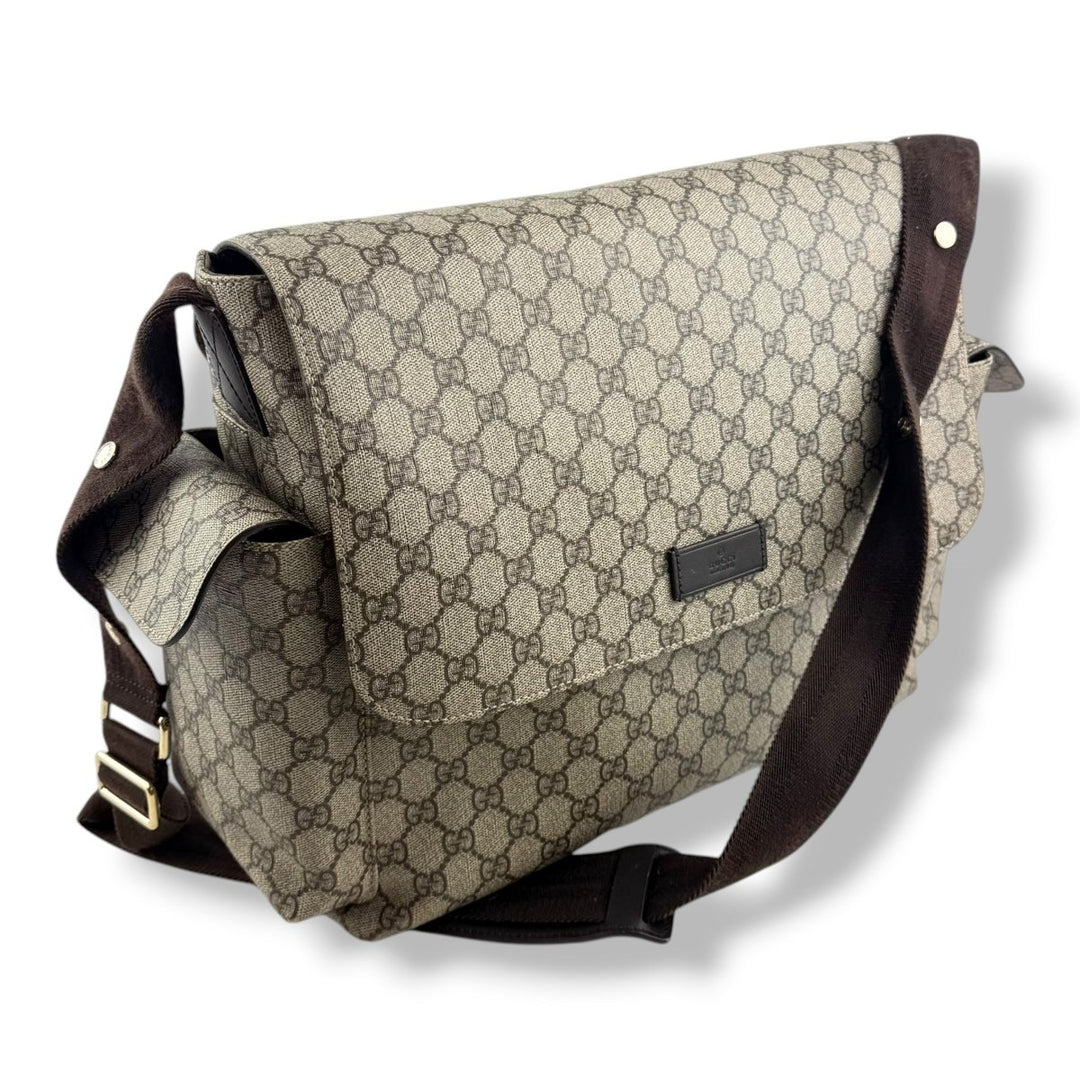 Gucci GG Canvas Beige Large Changing Bag - Lux Central
