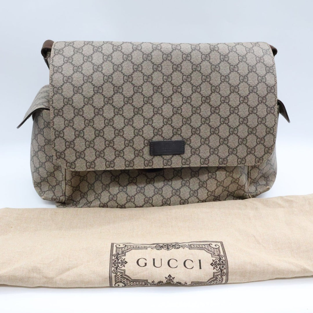 Gucci GG Canvas Beige Large Changing Bag - Lux Central