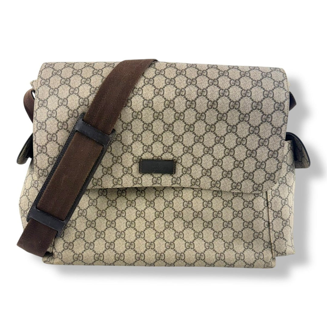 Gucci GG Canvas Beige Large Changing Bag - Lux Central