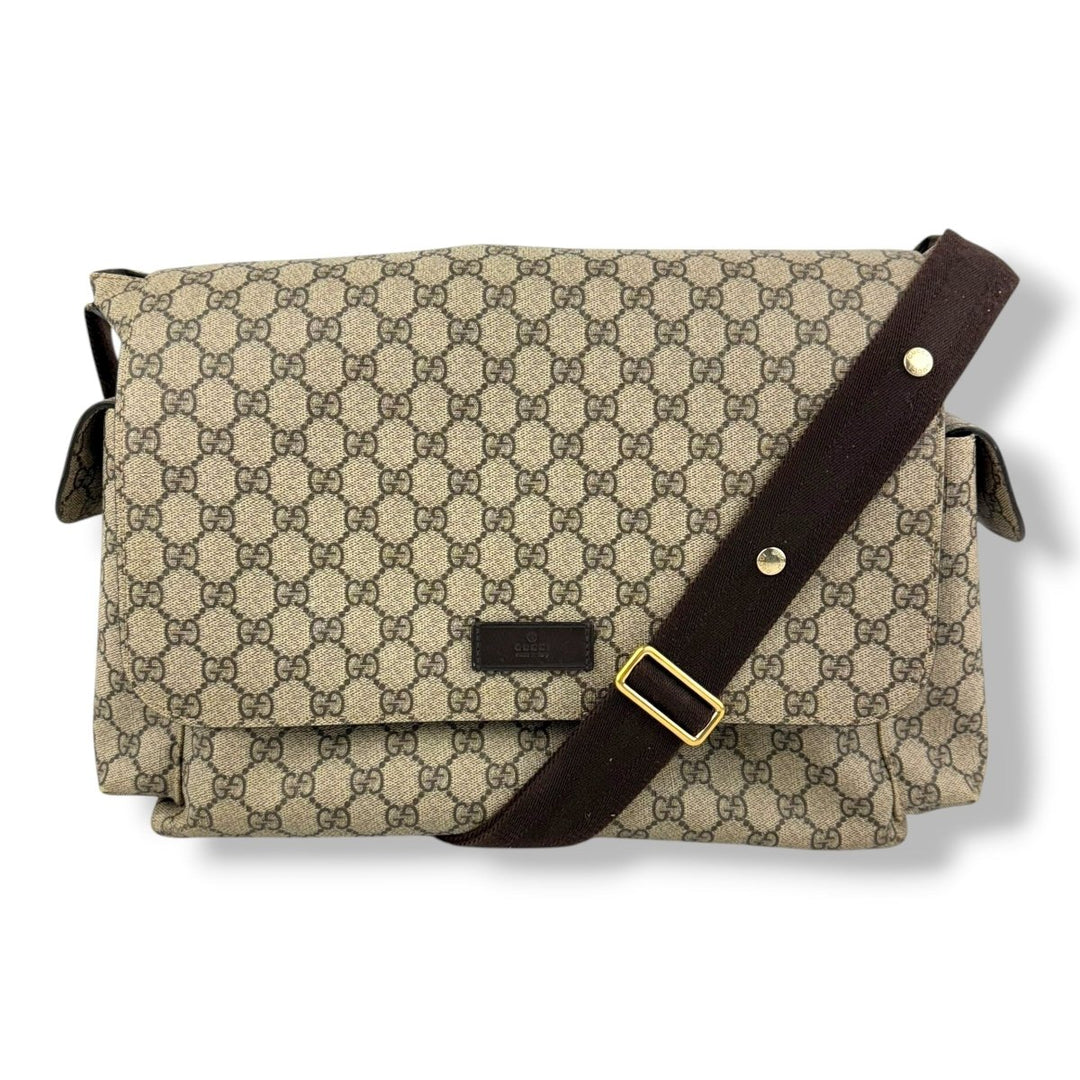 Gucci GG Canvas Beige Large Changing Bag - Lux Central
