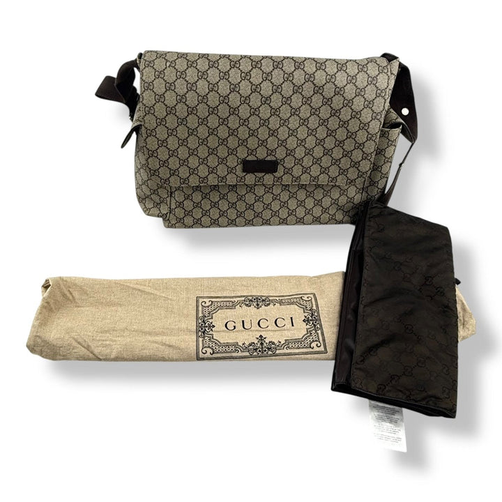 Gucci GG Canvas Beige Large Changing Bag - Lux Central