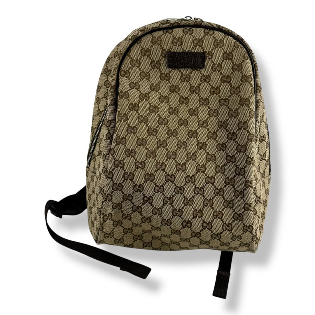Gucci GG Canvas Beige Monogram Backpack - Lux Central