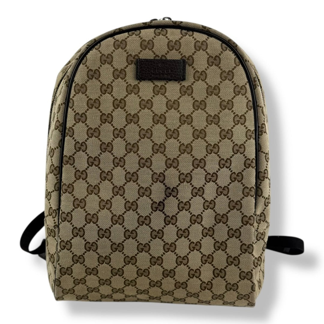 Gucci GG Canvas Beige Monogram Backpack - Lux Central