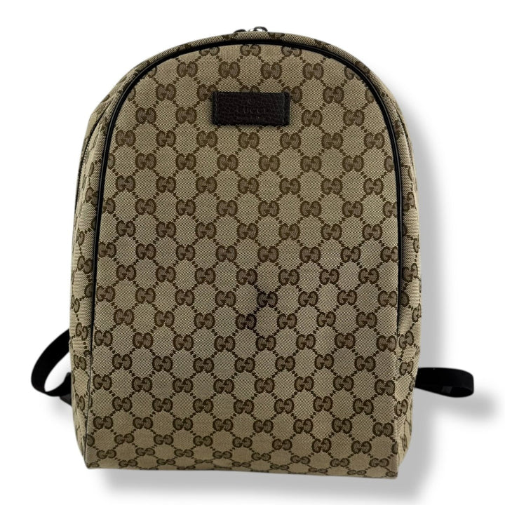 Gucci GG Canvas Beige Monogram Backpack - Lux Central