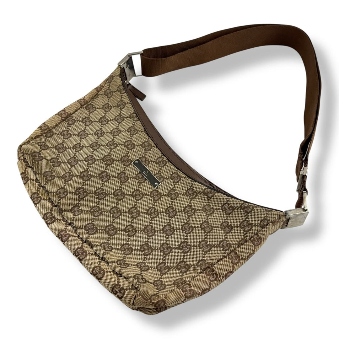 Gucci GG Canvas Beige Shoulder Handbag - Lux Central