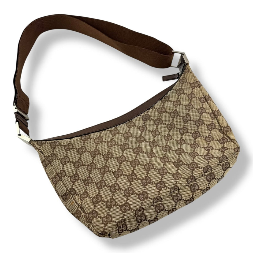Gucci GG Canvas Beige Shoulder Handbag - Lux Central