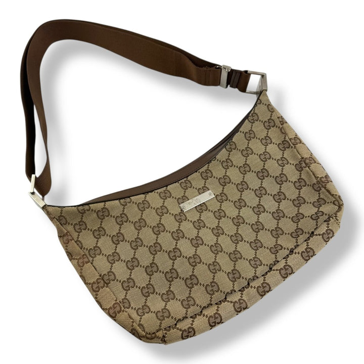 Gucci GG Canvas Beige Shoulder Handbag - Lux Central