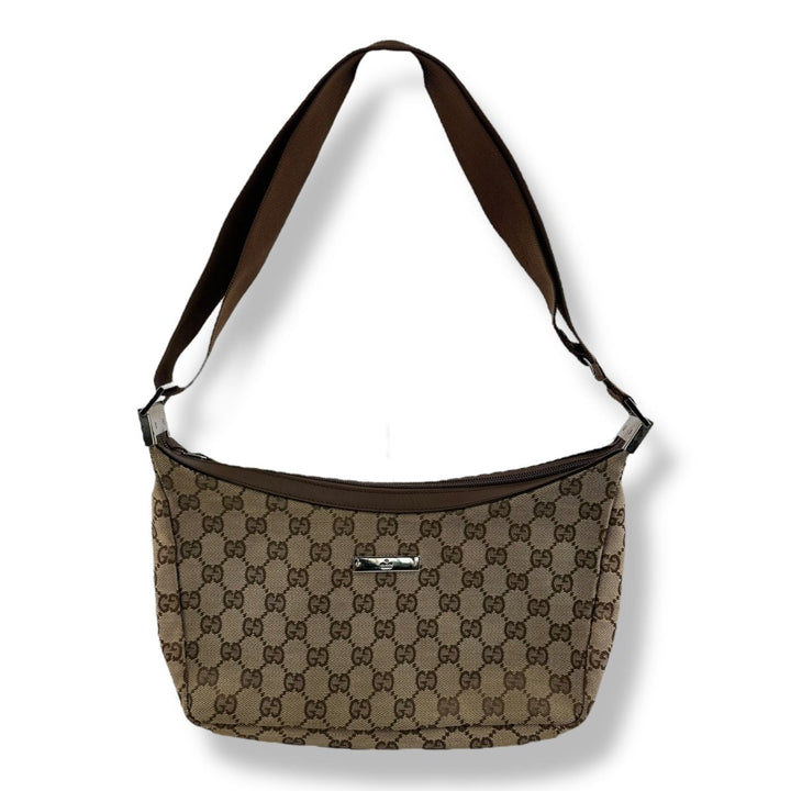 Gucci GG Canvas Beige Shoulder Handbag - Lux Central