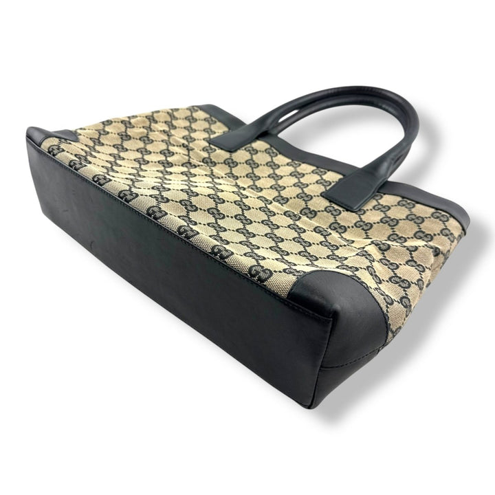 Gucci GG Canvas Beige Tote Handbag - Lux Central