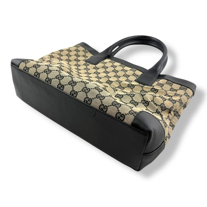 Gucci GG Canvas Beige Tote Handbag - Lux Central