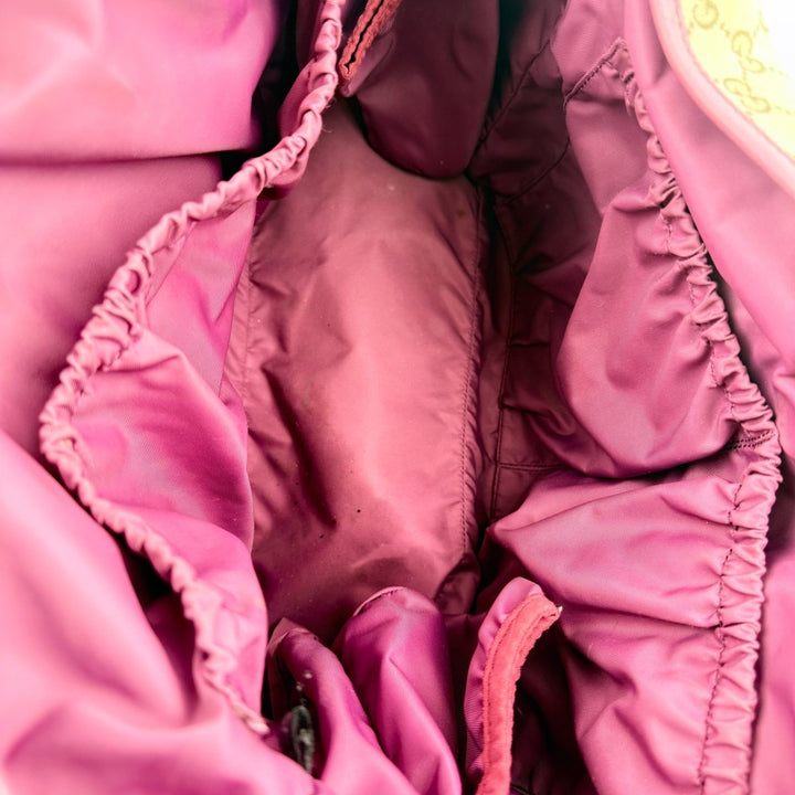 Gucci GG Canvas Beige/Pink Large Baby Changing Bag - Lux Central