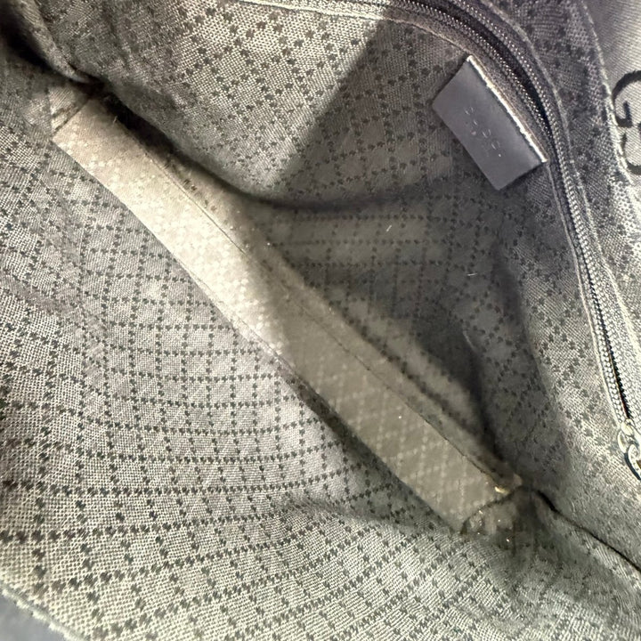 Gucci GG Canvas Black Bamboo Tote Bag - Lux Central