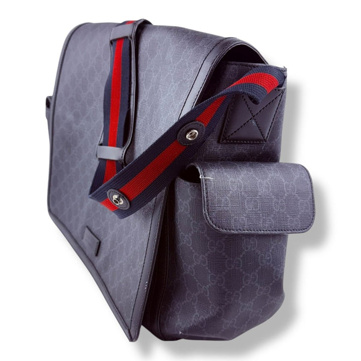 Gucci GG Canvas Black Supreme Monogram Large Changing Bag - Lux Central