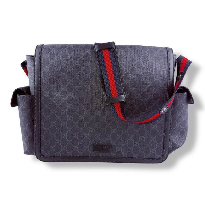 Gucci GG Canvas Black Supreme Monogram Large Changing Bag - Lux Central