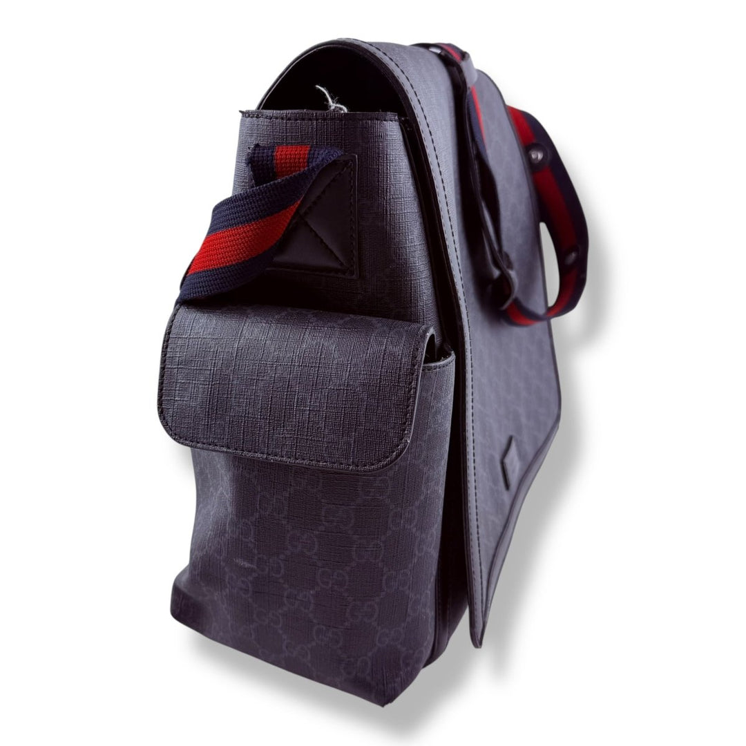 Gucci GG Canvas Black Supreme Monogram Large Changing Bag - Lux Central