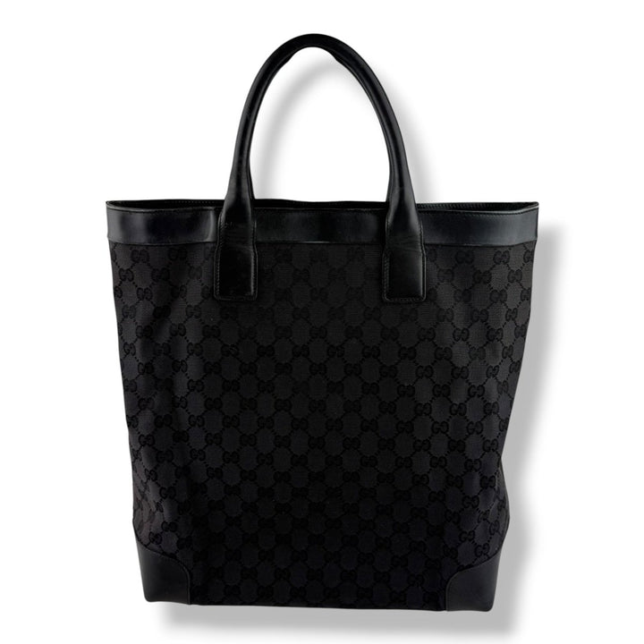 Gucci GG Canvas Black Tote Bag - Lux Central