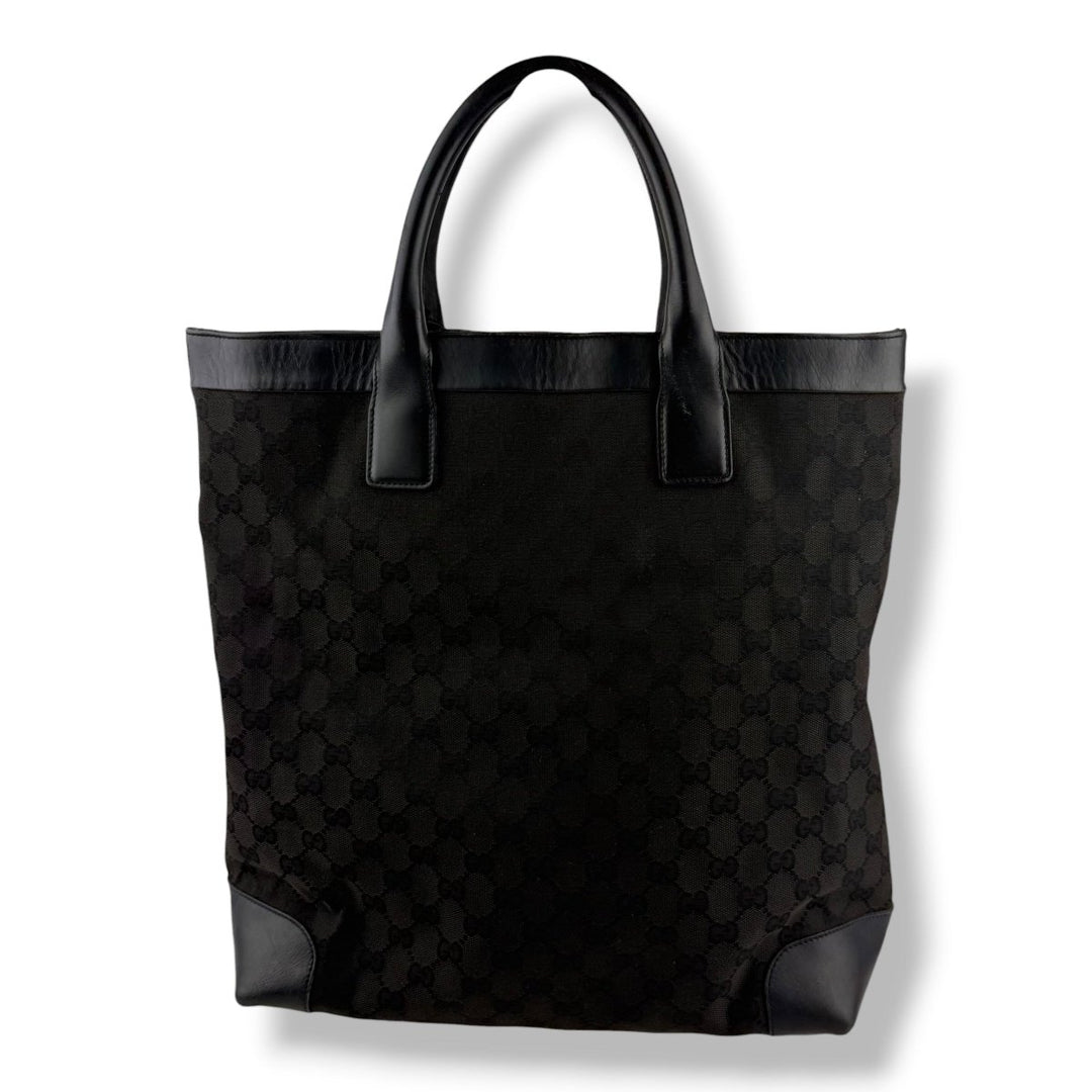 Gucci GG Canvas Black Tote Bag - Lux Central