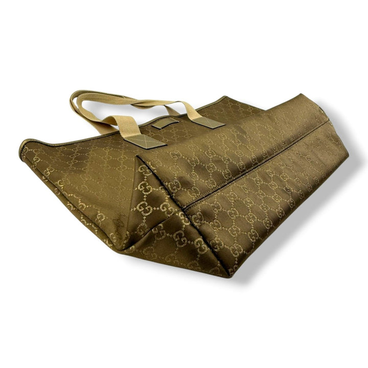 Gucci GG Canvas Brown/Beige Tote Bag - Lux Central