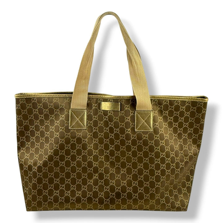 Gucci GG Canvas Brown/Beige Tote Bag - Lux Central