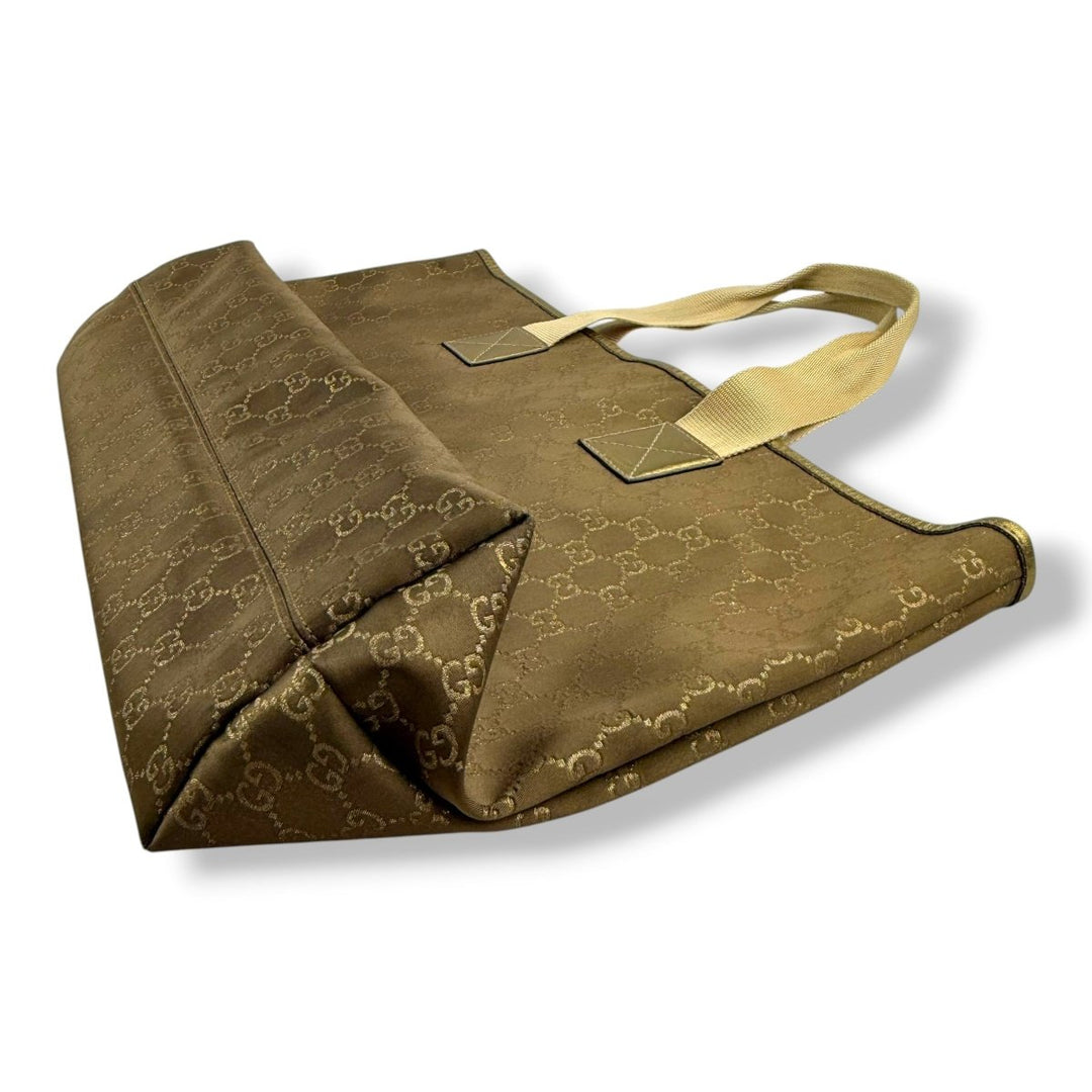 Gucci GG Canvas Brown/Beige Tote Bag - Lux Central