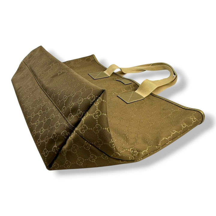 Gucci GG Canvas Brown/Beige Tote Bag - Lux Central
