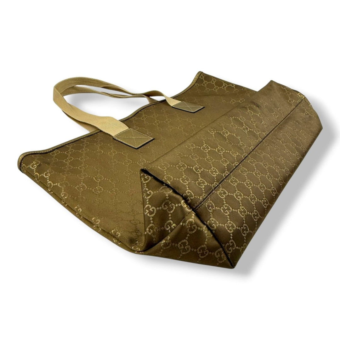 Gucci GG Canvas Brown/Beige Tote Bag - Lux Central