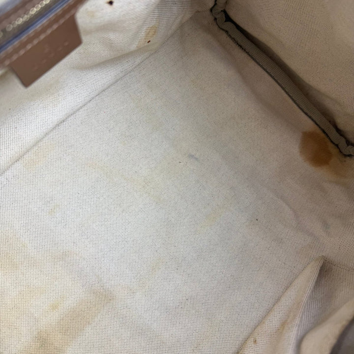 Gucci GG Canvas Monogram Boston Brown Pink Handbag - Lux Central