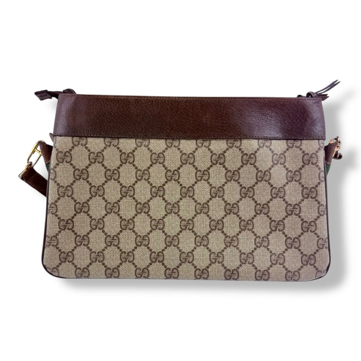 Gucci GG Canvas Web Sherry Line Shoulder Bag - Lux Central