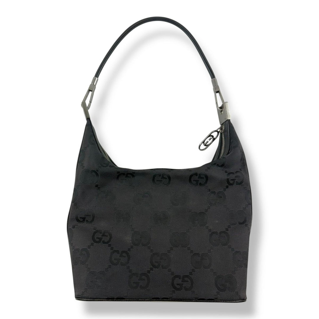 Gucci GG Cloth Monogram Black Soho Hobo Handbag - Lux Central