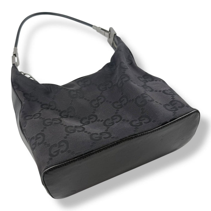 Gucci GG Cloth Monogram Black Soho Hobo Handbag - Lux Central