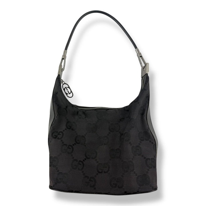 Gucci GG Cloth Monogram Black Soho Hobo Handbag - Lux Central