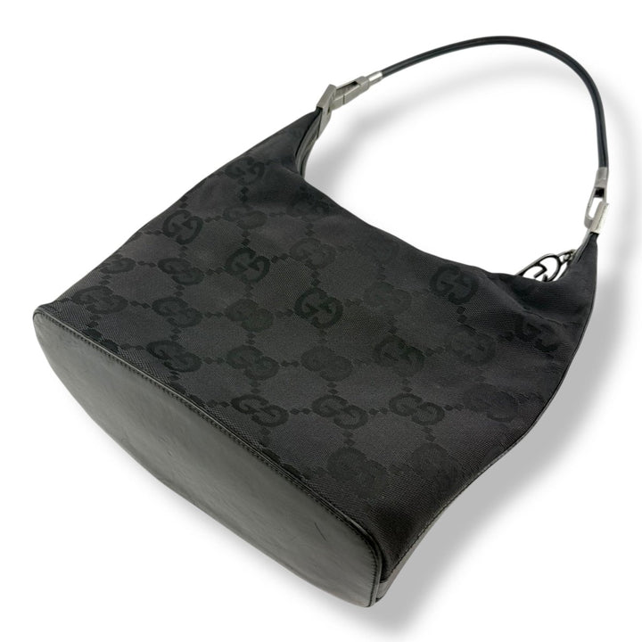 Gucci GG Cloth Monogram Black Soho Hobo Handbag - Lux Central