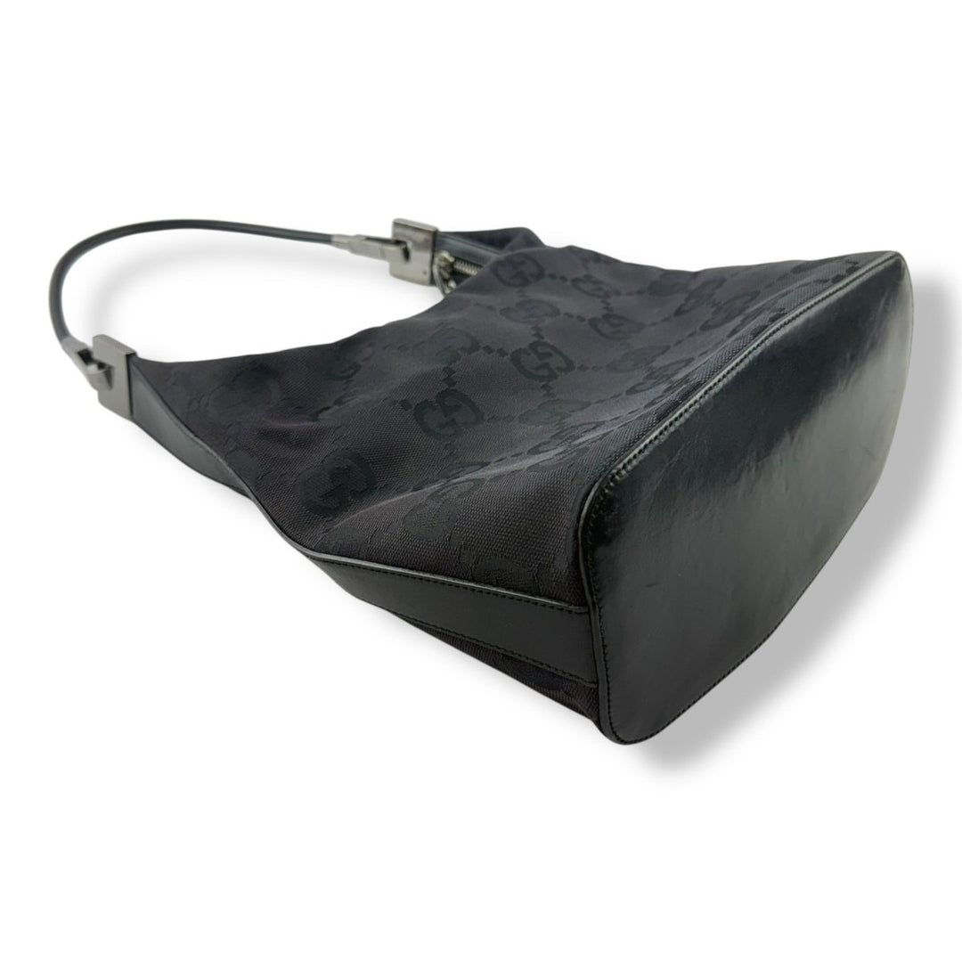 Gucci GG Cloth Monogram Black Soho Hobo Handbag - Lux Central