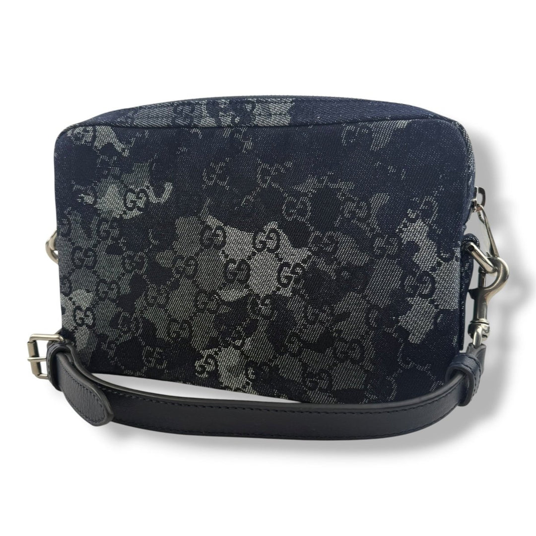 Gucci GG Denim Camouflage Small Crossbody Bag - Lux Central