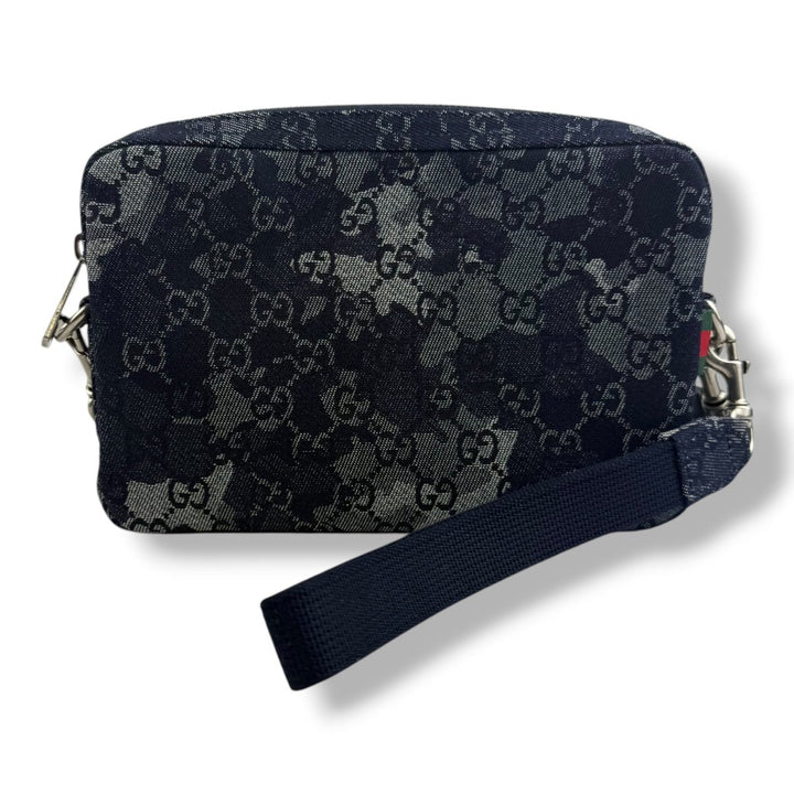 Gucci GG Denim Camouflage Small Crossbody Bag - Lux Central
