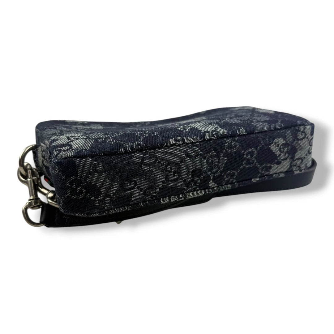 Gucci GG Denim Camouflage Small Crossbody Bag - Lux Central