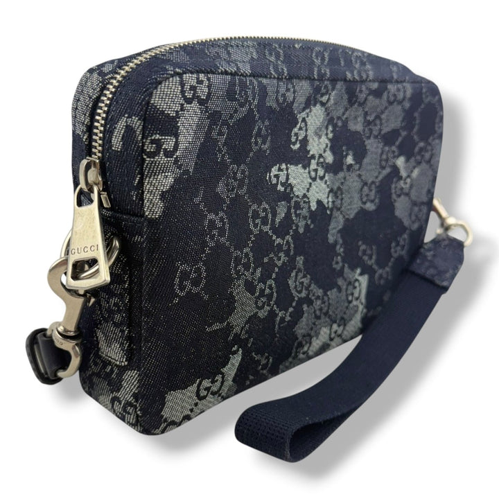 Gucci GG Denim Camouflage Small Crossbody Bag - Lux Central