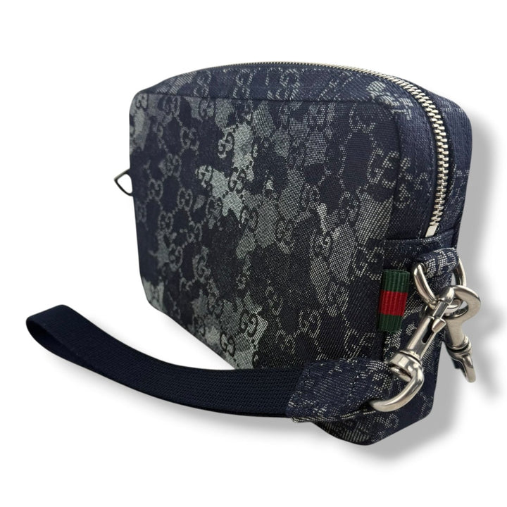 Gucci GG Denim Camouflage Small Crossbody Bag - Lux Central