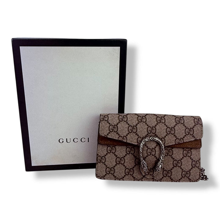 Gucci GG Dionysus Beige Super Mini Handbag - Lux Central