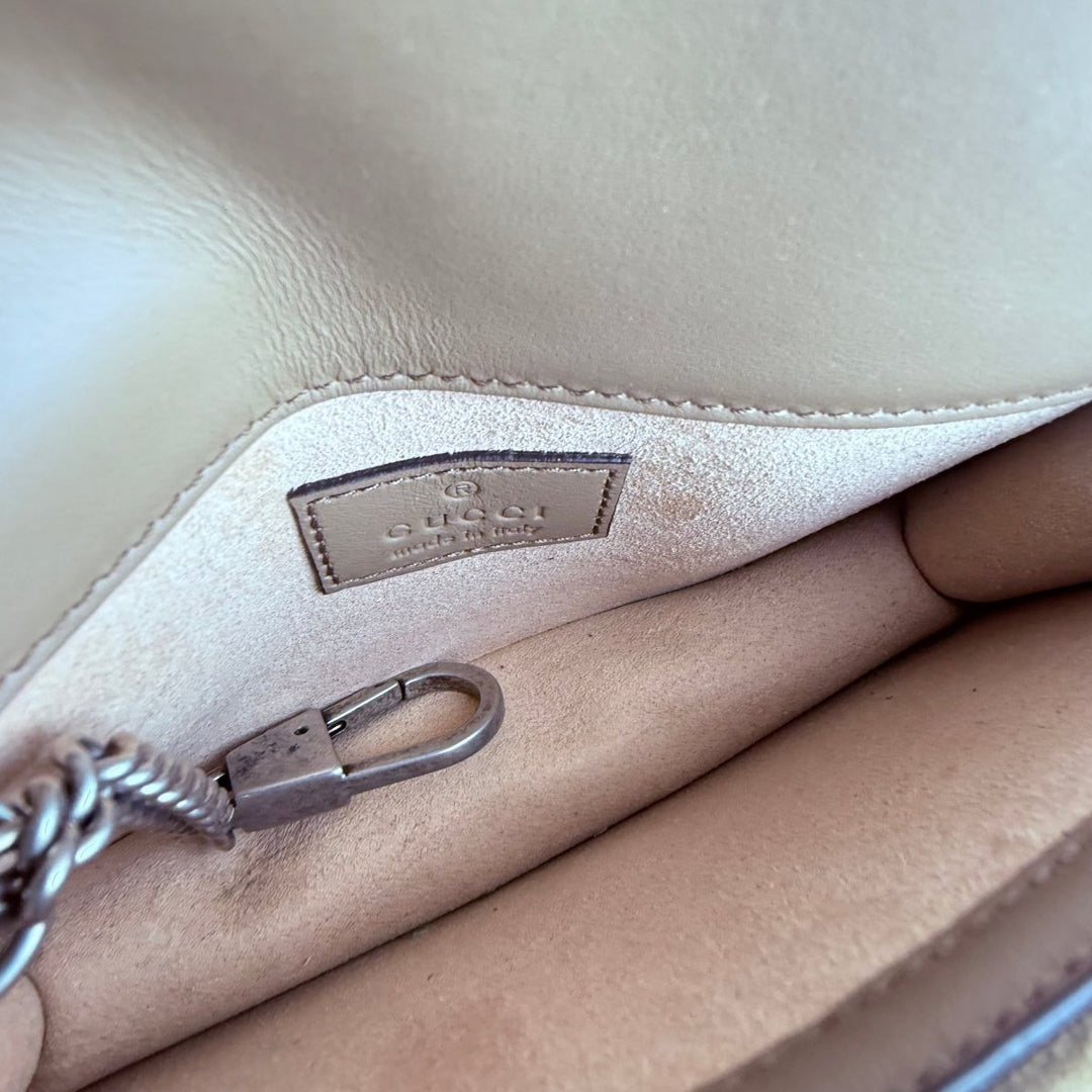 Gucci GG Dionysus Beige Super Mini Handbag - Lux Central