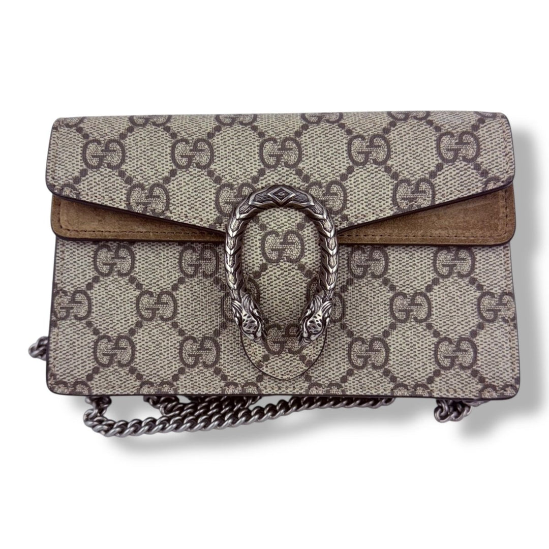 Gucci GG Dionysus Beige Super Mini Handbag - Lux Central