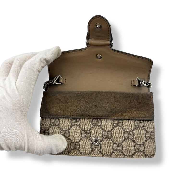 Gucci GG Dionysus Beige Super Mini Handbag - Lux Central