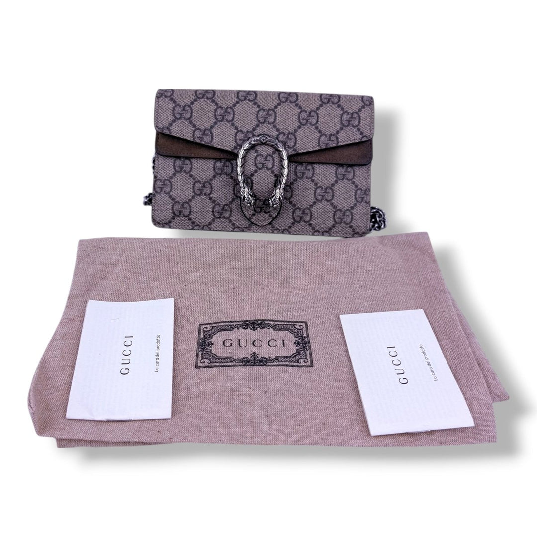 Gucci GG Dionysus Beige Super Mini Handbag - Lux Central