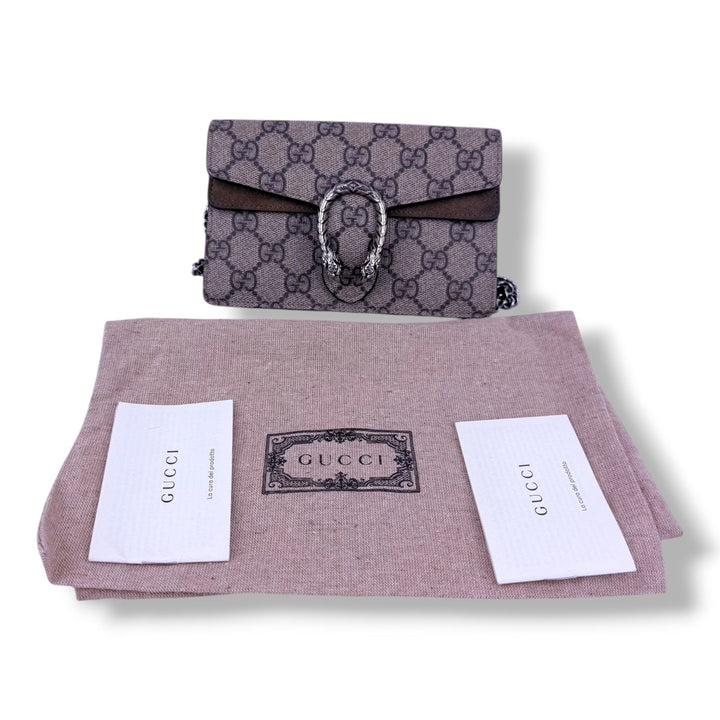 Gucci GG Dionysus Beige Super Mini Handbag - Lux Central