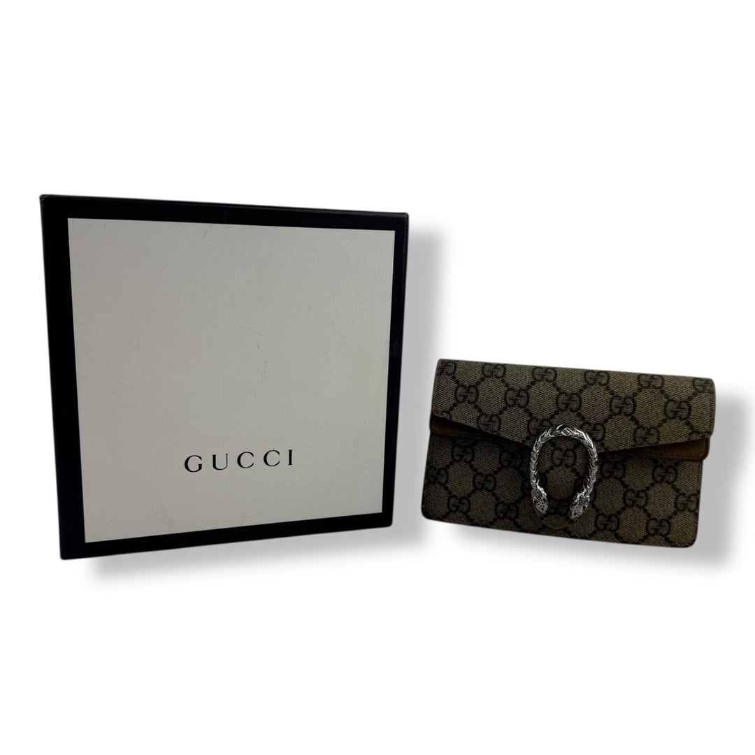 Gucci GG Dionysus Beige Super Mini Handbag - Lux Central