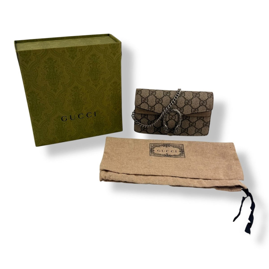 Gucci GG Dionysus Beige Super Mini Handbag - Lux Central
