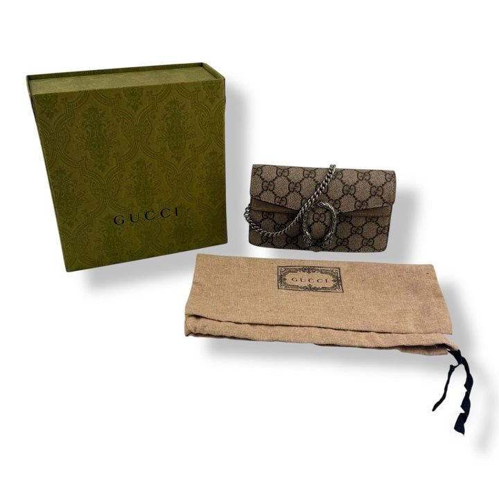 Gucci GG Dionysus Beige Super Mini Handbag - Lux Central