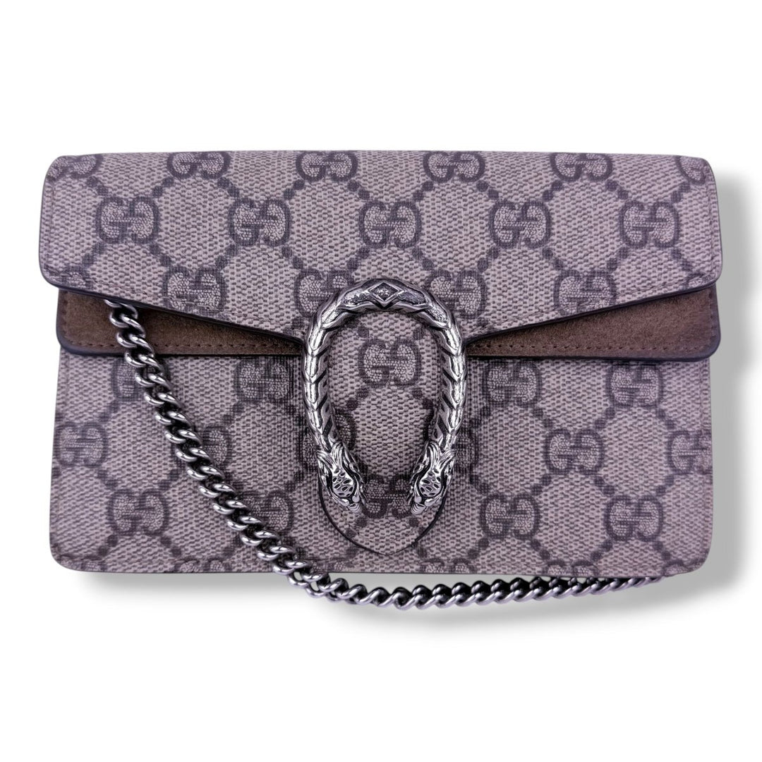 Gucci GG Dionysus Beige Super Mini Handbag - Lux Central