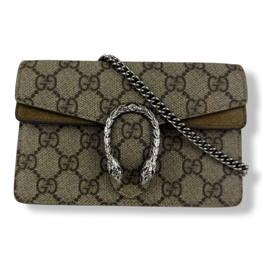 Gucci GG Dionysus Beige Super Mini Handbag - Lux Central